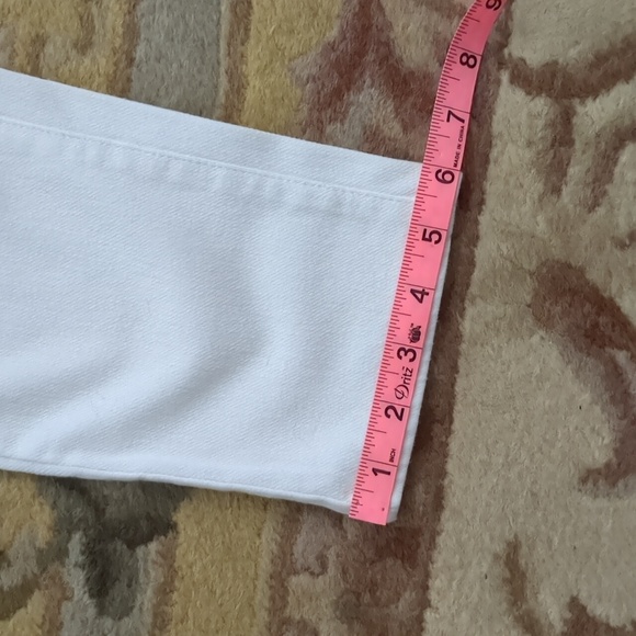 Coldwater Creek Knit Denim Jeans White P6 - Picture 6 of 11